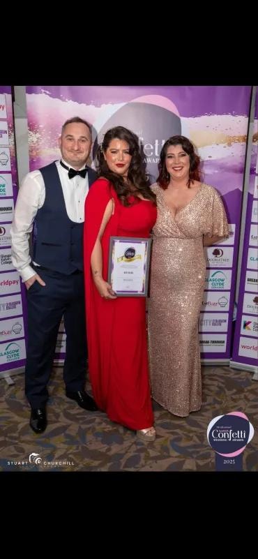 BA Atelier team at the Confetti Wedding Awards 2025