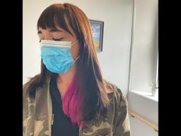 Pink peek-a-boo colour panels